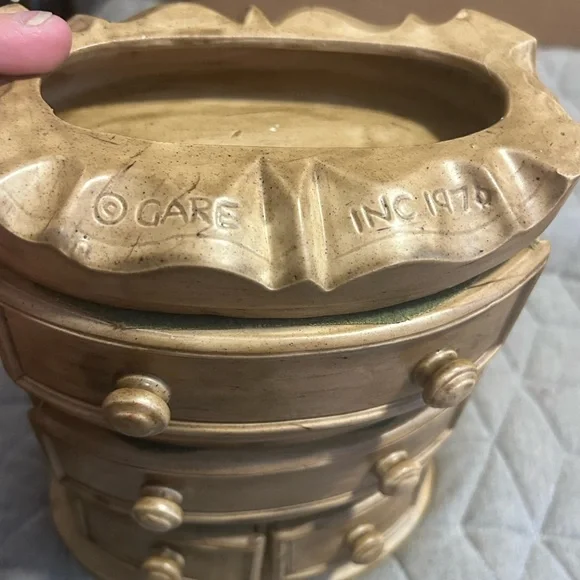 Vintage Rare Ceramic Jewelry Box